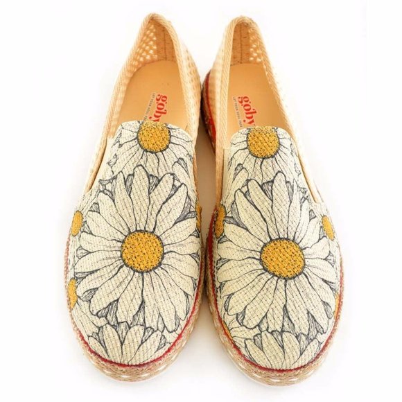 Goby Shoes - Daisy Floral Slip on Shoes - Picture 3 of 7